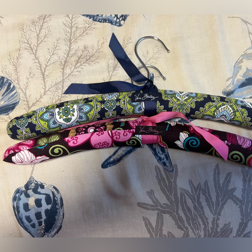 2 Padded Vera Bradley Hangers